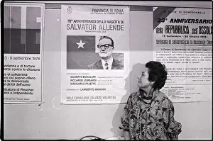 Chilean Prints: Hortensia Allende with Salvador Allende Birthday Poster