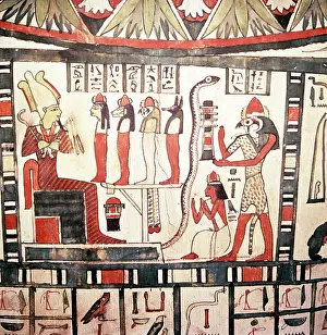 Deity Prints: Horus Presents The Deceased To Osiris