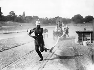 Sports Track Prints: Hose Cart Competition