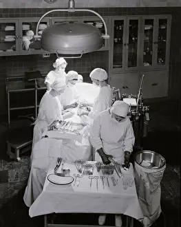 Hospital Scene Woman Surgeon Operating