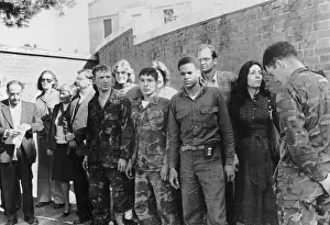 US Hostages Paraded Outside Tehran Embassy 1979