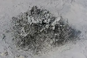 Splash Prints: Hot mud spring, Hveraroend geothermal area at the foot of the Namafjall volcano