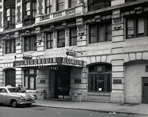 Marquee Prints: Hotel Algonquin, Exterior Shows Marquee