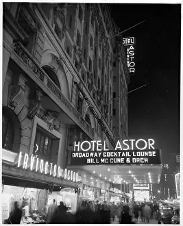Cocktail Prints: Hotel Astor In New York City, New York