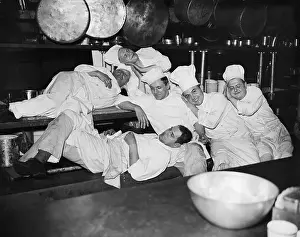 Cook Prints: Hotel Cooks in Sit-Down Strike