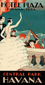Carnival Prints: Hotel Plaza, Havana, Cuba