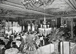 Lodgings Prints: Hotel Savoy Dining Room