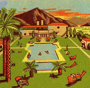 4 21 16 Heimann Prints: Hotel swimming pool