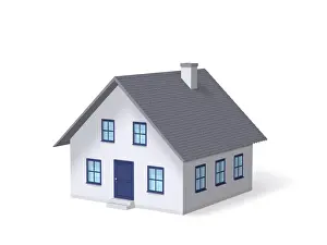 Dimensional Prints: House, 3D illustration