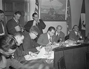 Prints of (Original Caption) A Presidency in Pictures: House Un American Activities Committee Members in Session
