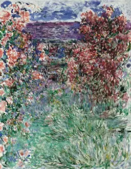 Monet Prints: The House among the Roses, 1925. Artist: Monet, Claude (1840-1926)