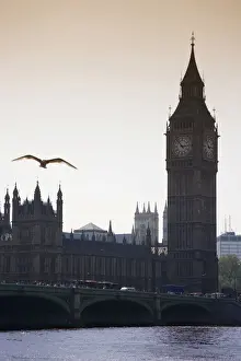 Midair Prints: Houses of Parliament and Big Ben, London, England, Great Britain, Europe
