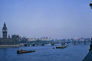 Barge Prints: Houses Of Parliament, London