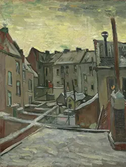 Prints of Houses Seen from the Back, Antwerp. Found in the Collection of Van Gogh Museum, Amsterdam. (Photo by Fine Art Images/Heritage Images/Getty Images) Echoes of Genius: Timeless Reproductions of a Master’s Vision: Houses Seen From The Back, Antwerp