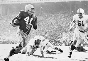 Columbus Prints: Howard Cassady Running with Football