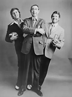 Howard Cosell Standing with Frank Gifford and Don Meredith