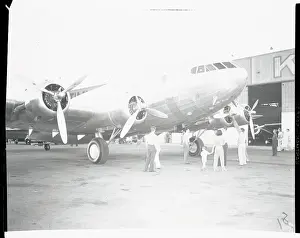 Glendale Prints: Howard Hughes Huge Boeing Plane