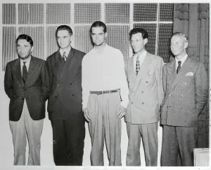 Connor Prints: Howard Hughes with His Lockheed Plane Crew