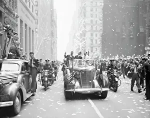 Appreciation Prints: Howard Hughes During Parade in His Honor