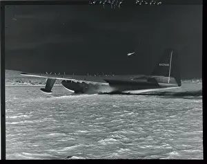 San Pedro Prints: Howard Hughes Piloting Flying Boat