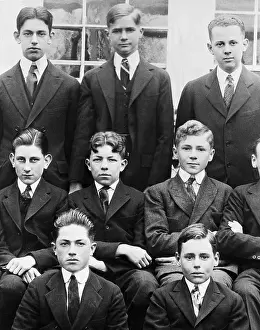 Teenage Boy Prints: Howard Hughes with Schoolmates