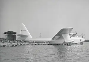 Howard Hughes Spruce Goose Leaving Drydock