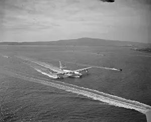 Trial Prints: Howard Hughes Spruce Goose Taxiing Across Water