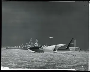 San Pedro Prints: Howard Hughes Spruce Goose Undergoes Tests 1947