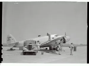 Airport Prints: Howard Hughes Transatlantic Plane