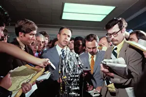 Haldeman Prints: H.R. Heldman Being Interviewed