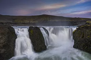 Images Dated 7th September 2011: Hraueyjarfoss waterfall on the Tungnaa river, Highlands of Iceland, Iceland, Europe