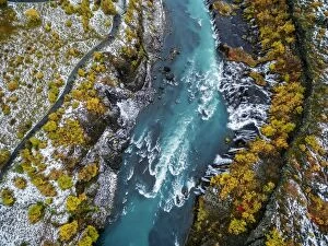 Images Dated 3rd October 2015: Hraunfossar, waterfall, Iceland