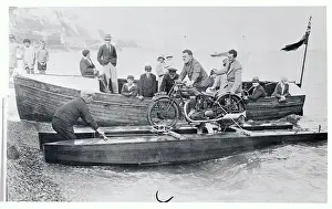 Dover Prints: H.S. Perrey on His Watercraft