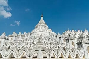 Images Dated 19th December 2016: Hsinbyume white pagoda another name is myanmar taj mahal, mingun, sagaing region, myanmar