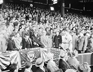 Leahy Prints: H.Truman, Others;Truman Throwing 1St Ball