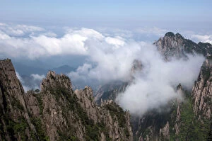 Top of Huangshan mountain Anhui Province