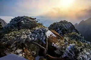 Images Dated 4th February 2015: Huangshan Mountain in winter season