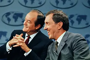 1968 Us Presidential Election Prints: Hubert H. Humphrey and Edmund Muskie Laughing