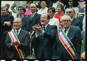 Hubert Humphrey Applauding