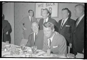 Hubert Humphrey Eating Breakfast With Robert Kennedy