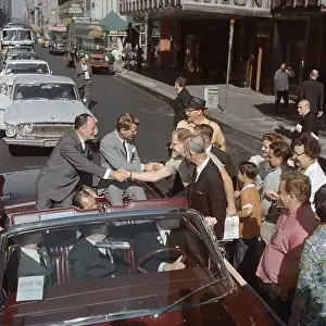 Hubert Humphrey and Robert Kennedy Campaigning