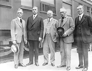 George E Prints: Hubert Work, Arthur S. Bent, William Mulholland, George E. Cryer, and Other Posing