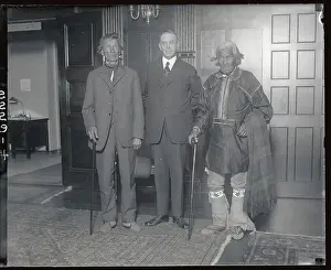 Old Age Prints: Hubert Work with Two Native American Representatives
