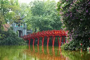Culture Prints: The Huc Bridge, Hoan Kiem Lake