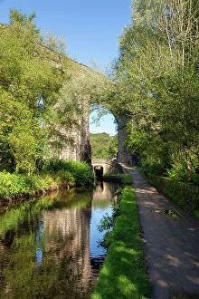 : The Huddersfield Narrow Canal near Uppermill, Oldham, Greater Manchester