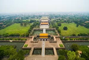 Images Dated 17th April 2016: Hue Imperial Royal Palace from drone. Hue, Vietnam