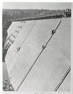 Ontario Prints: Huge Dam in Madawaska River