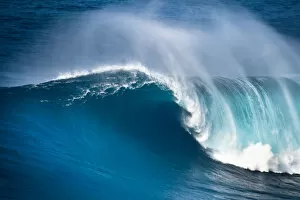 Wave Collection: Huge ocean wave breaking on the North Shore of Maui