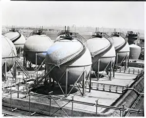 Plastic Prints: Huge Spherical Shaped Tanks Storing Butadiene