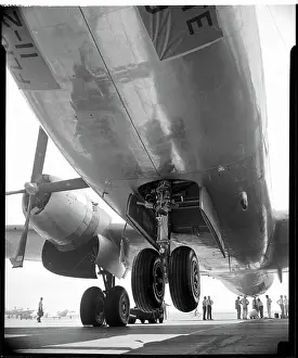 Huge Wheels of Military Transport Plane